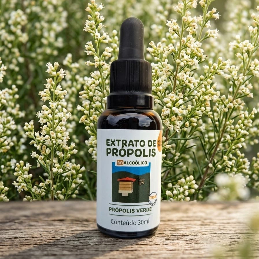 Extrato de Própolis Verde (alcoolico)  - conta gotas 30ml