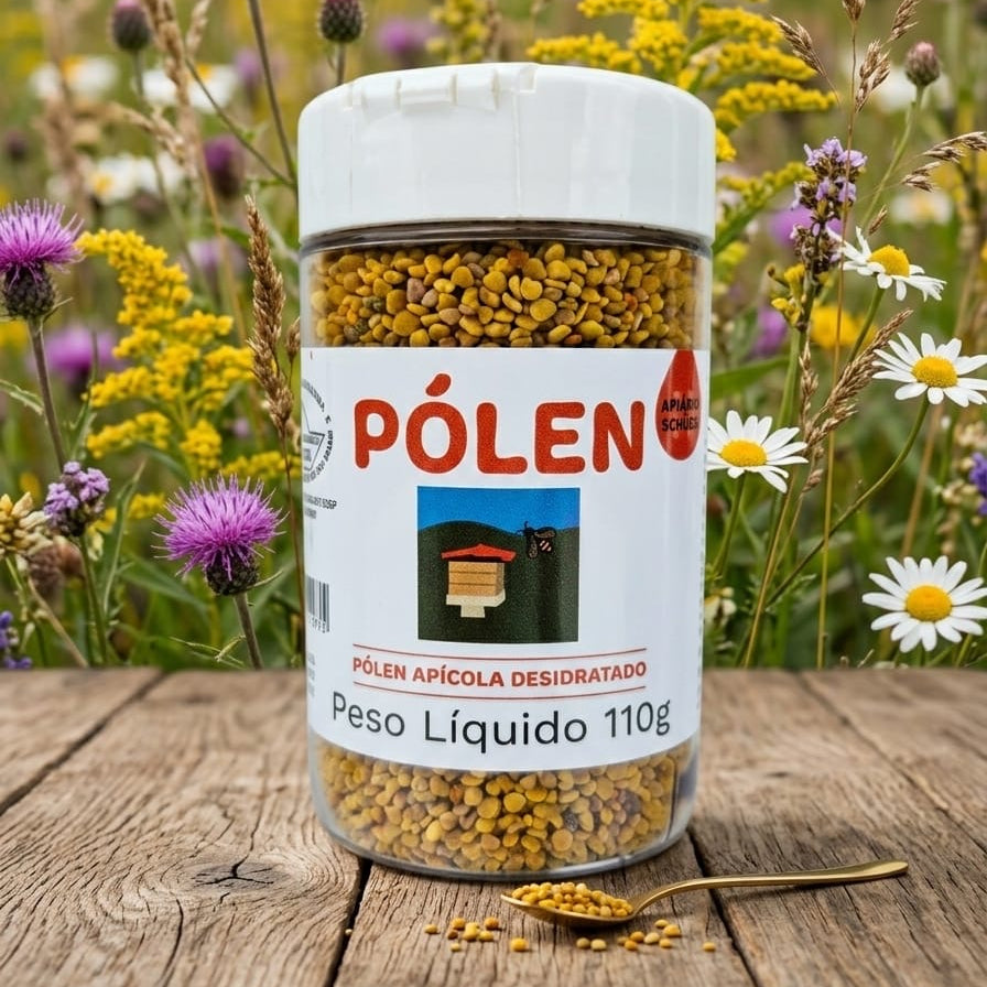 Pólen Apícola Desidratado - Pote 110g